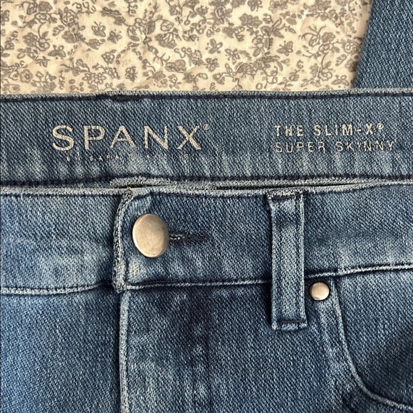 SPANX Denim - SPANX The Slim-X Super Skinny Jeans - Denim Blue